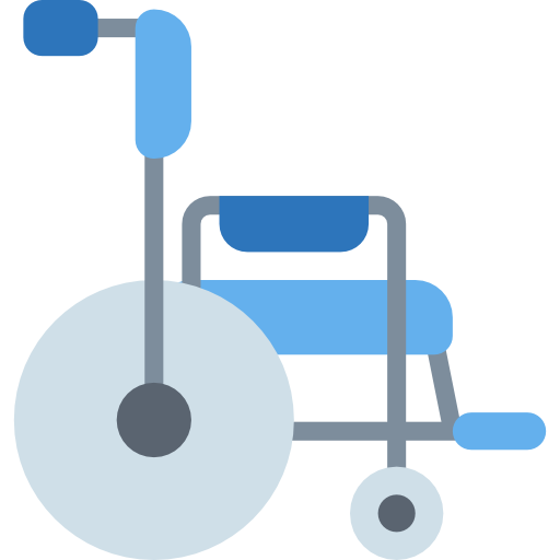 wózek inwalidzki Smalllikeart Flat ikona