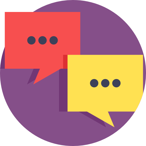 Conversation Detailed Flat Circular Flat icon