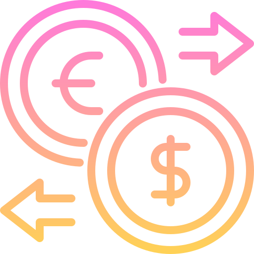 Exchange Generic gradient outline icon