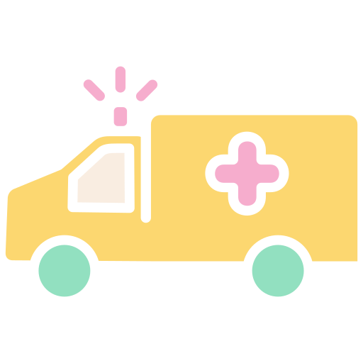 coche ambulancia Generic color fill icono