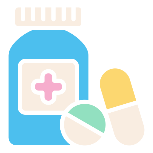 botella de medicamento Generic color fill icono