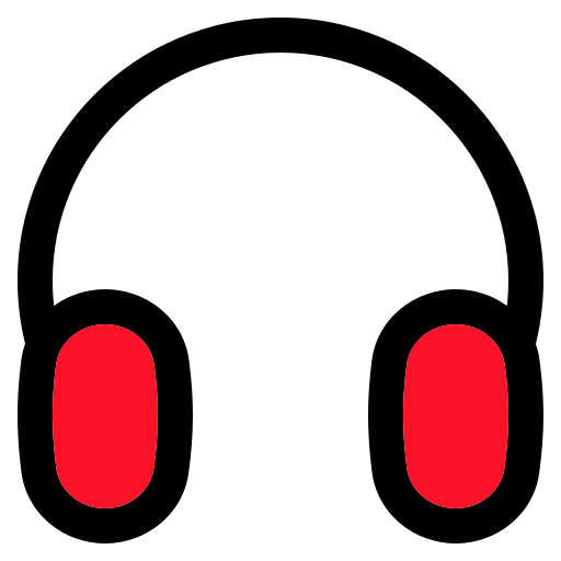 koptelefoon Generic color lineal-color icoon