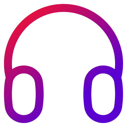 casque de musique Generic gradient outline Icône