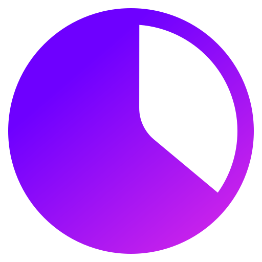 Pie chart Generic gradient fill icon