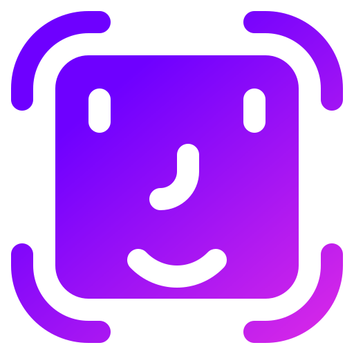 Face id Generic gradient fill icon