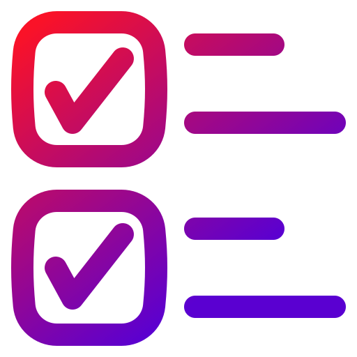 checkliste Generic gradient outline icon