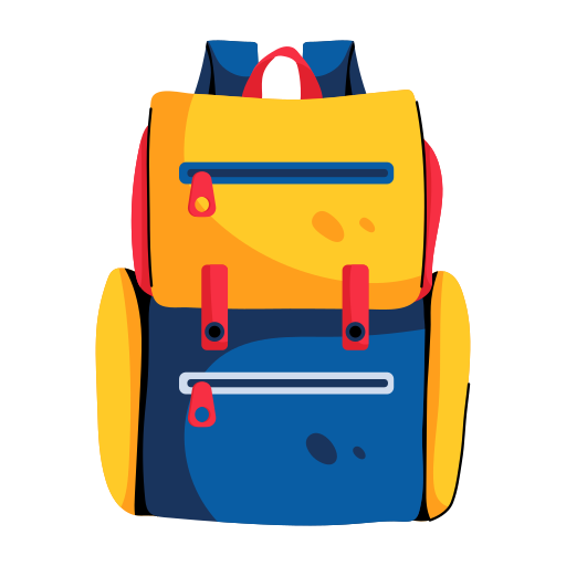 Travel backpack Generic color fill icon