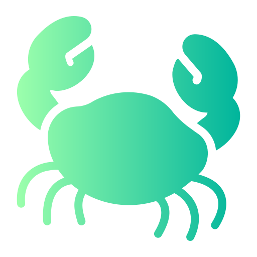 krabben Generic gradient fill icoon