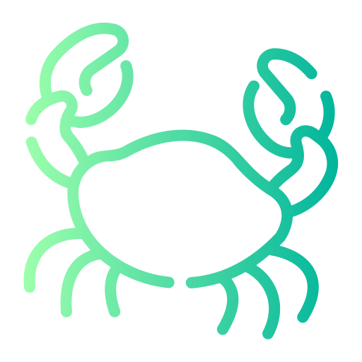 krabben Generic gradient outline icoon