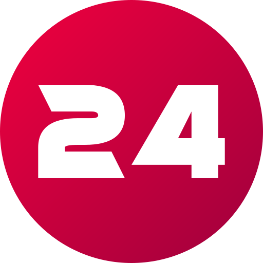 Number 24 Generic gradient fill icon