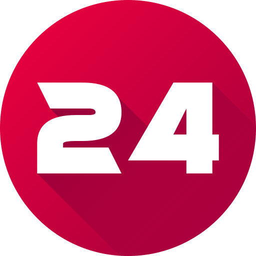 Number 24 Generic gradient fill icon