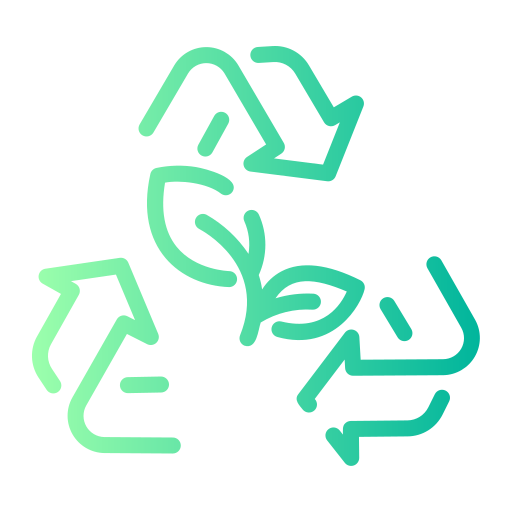 biodegradable Generic gradient outline icono