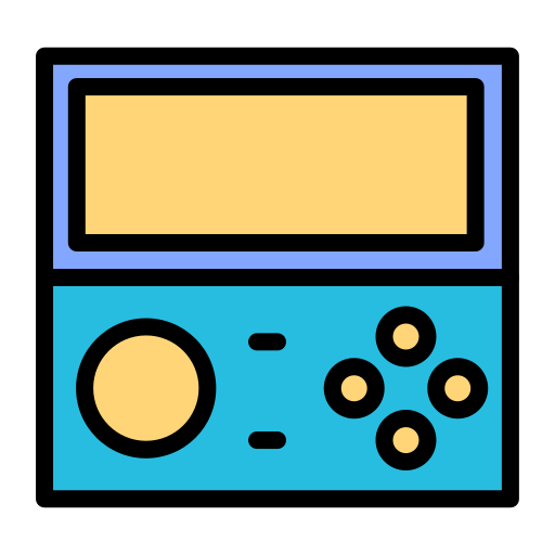 przenośna konsola Generic color lineal-color ikona
