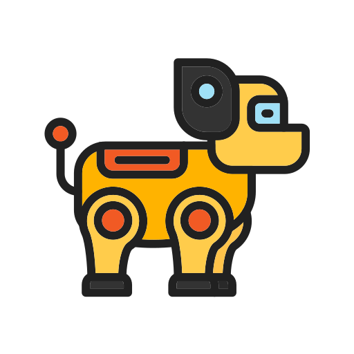 Robot dog Generic color lineal-color icon