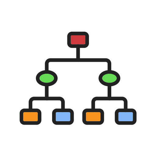 albero decisionale Generic color lineal-color icona