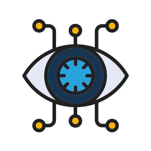 robotica oog Generic color lineal-color icoon