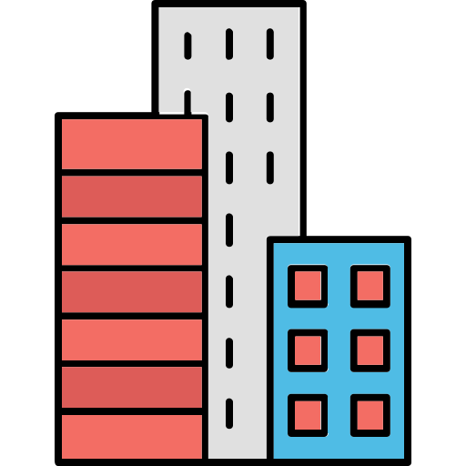 Building blocks Generic color lineal-color icon
