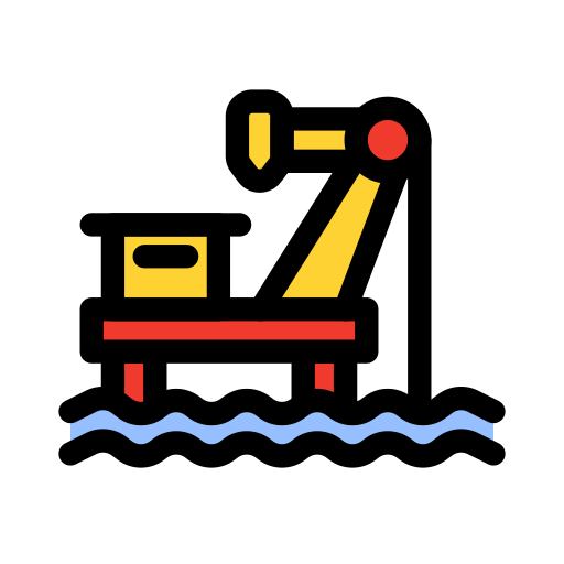 Морское нефтяное бурение Generic color lineal-color иконка