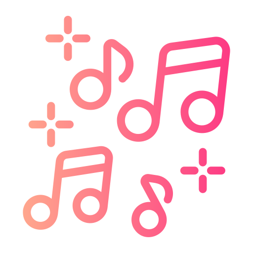 Music note Generic gradient outline icon