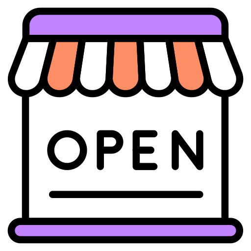 Shop open Generic color lineal-color icon