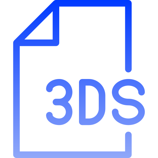 3d Generic gradient outline icon