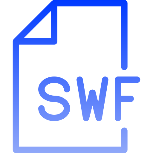 swf Generic gradient outline Icône