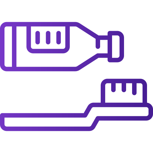 cepillo de dientes Generic gradient outline icono