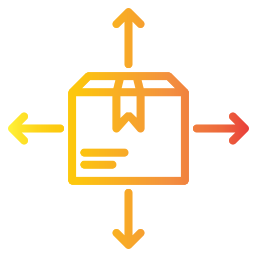 Distribution Generic gradient outline icon