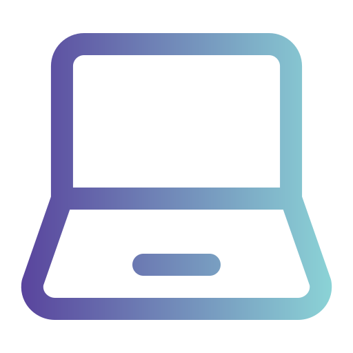 computadora portátil Generic gradient outline icono