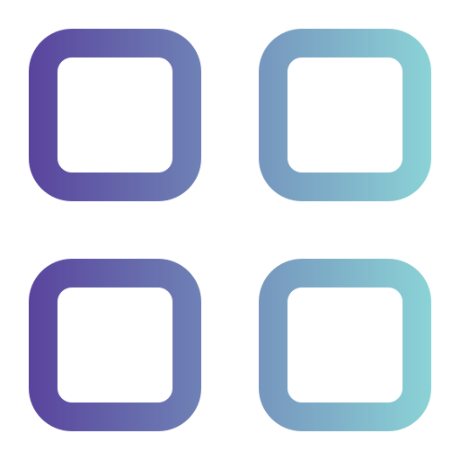 메뉴 Generic gradient outline icon