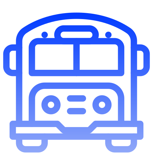 학교 버스 Generic gradient outline icon