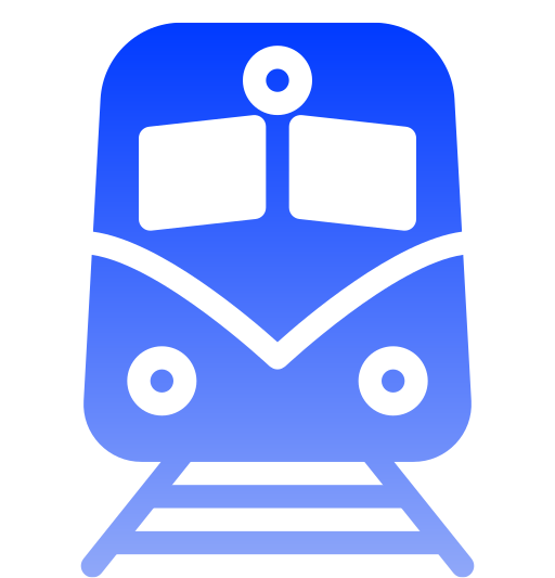 Train Generic gradient fill icon