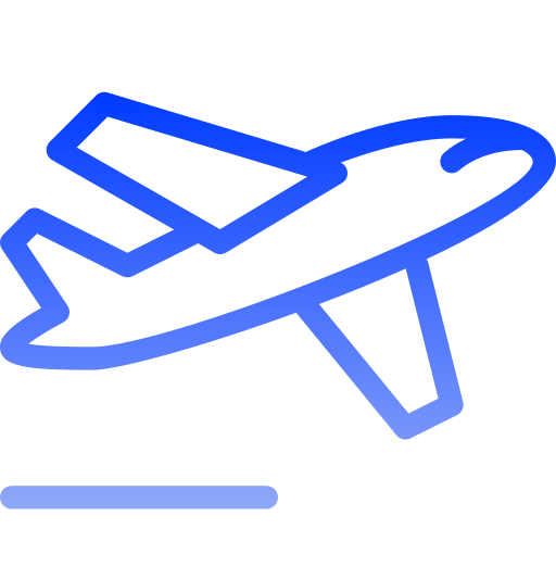 Plane Generic gradient outline icon