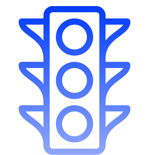 semáforo Generic gradient outline icono