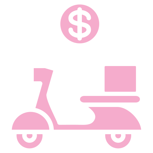 Bike delivery Generic color fill icon