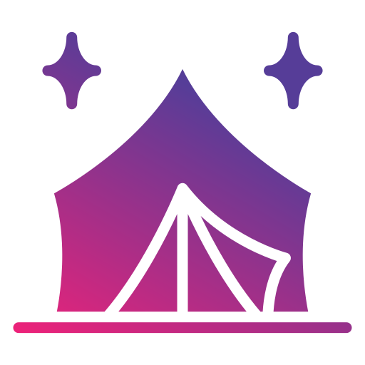 キャンプのテント Generic gradient fill icon