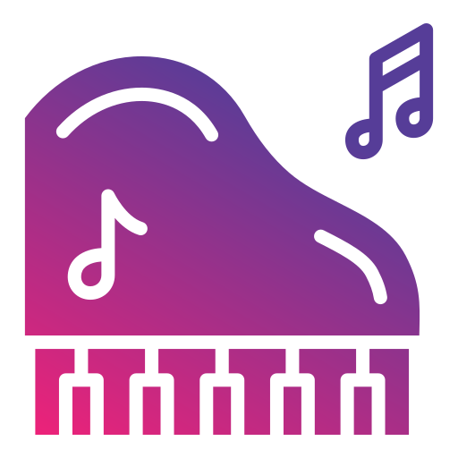 ピアノ Generic gradient fill icon