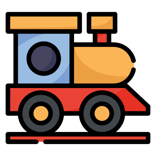 Toy train Generic color lineal-color icon