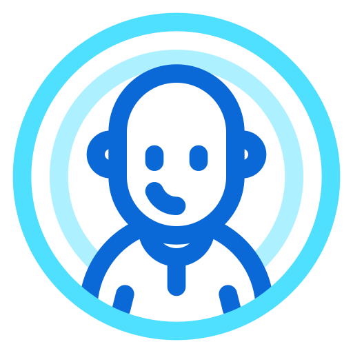 Bald Generic color outline icon