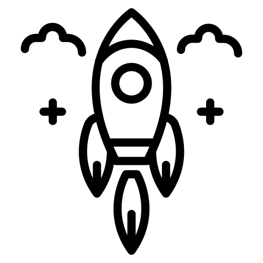 스타트업 로켓 Generic black outline icon