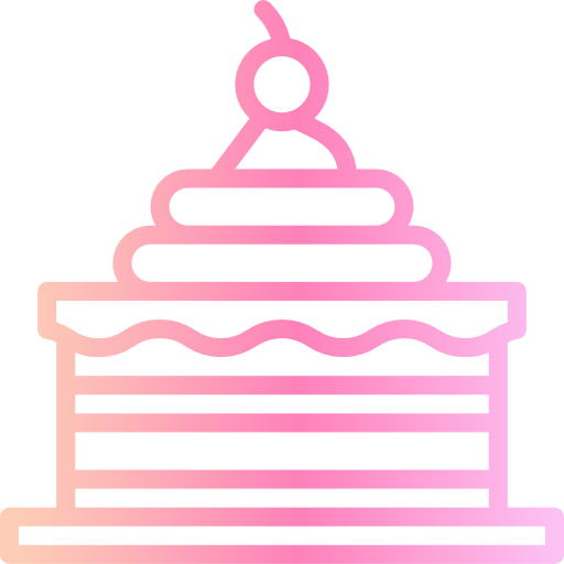 Cake Smalllikeart Gradient icon
