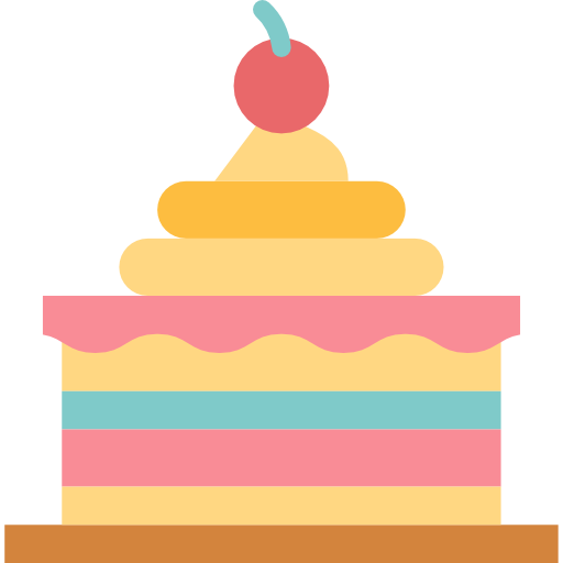 gâteau Smalllikeart Flat Icône