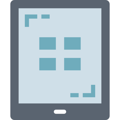 tablet-scherm Smalllikeart Flat icoon