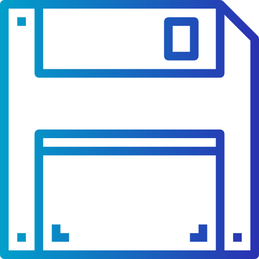 Diskette Smalllikeart Gradient icon