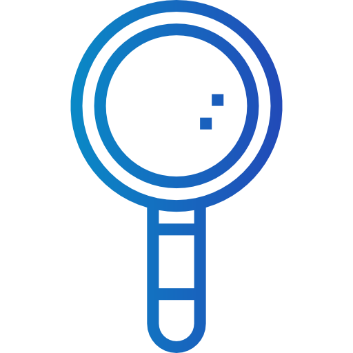 Magnifying glass Smalllikeart Gradient icon