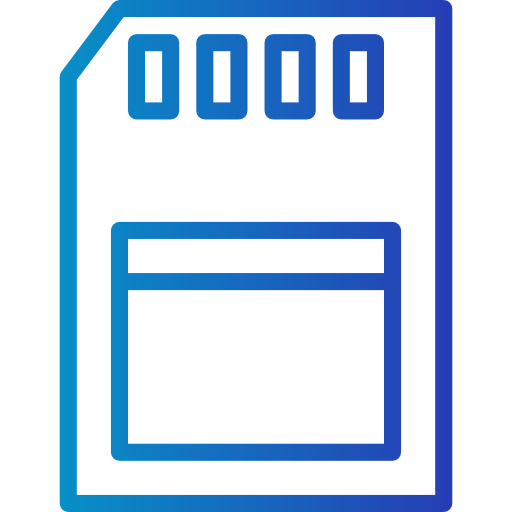 Memory card Smalllikeart Gradient icon