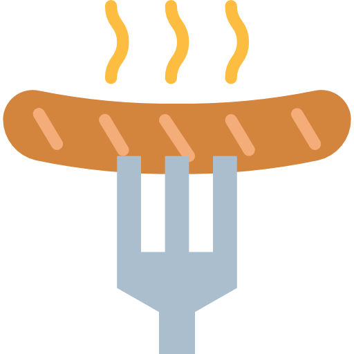 Sausage Smalllikeart Flat icon