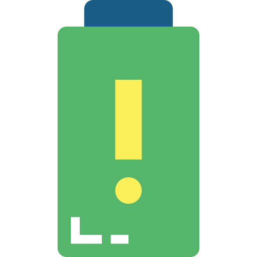 Battery Smalllikeart Flat icon