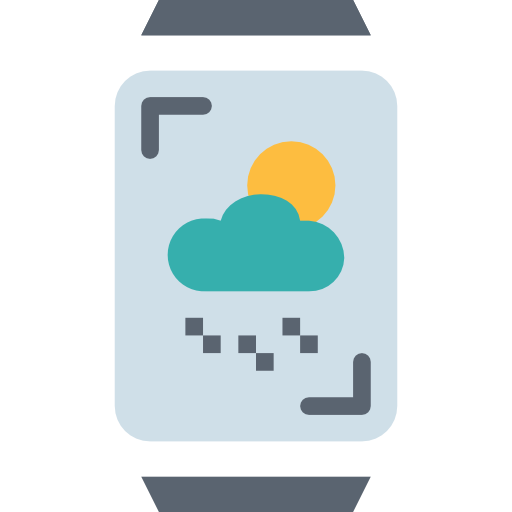 inteligentny zegarek Smalllikeart Flat ikona