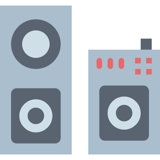 Speakers Smalllikeart Flat icon